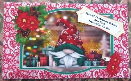 Christmas Present Gnome - Money Wallet by Wendy De Winter