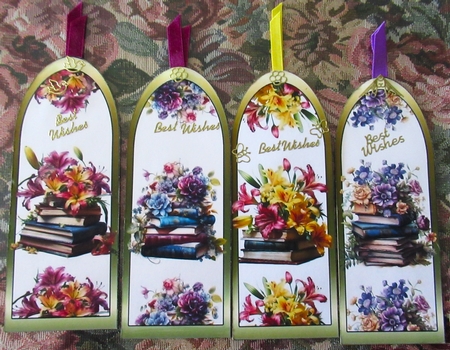 Floral Bookmarks by Wendy De Winter