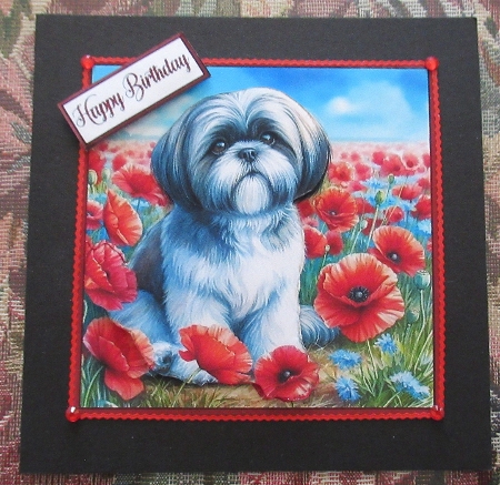Poppy Field Dog  (2) 2 by Wendy De Winter