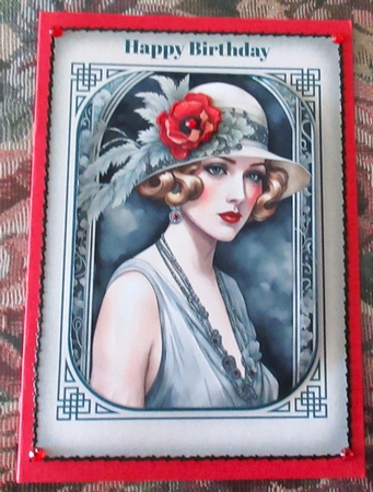 1920s Flapper Girl In Grey by Wendy De Winter
