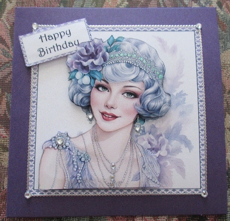 Art Deco Beauty - Lilac and Gray (Mix 1) 3 by Wendy De Winter