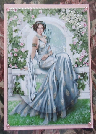 Art Deco Lady Lola 4 A4 (Silver) by Wendy De Winter