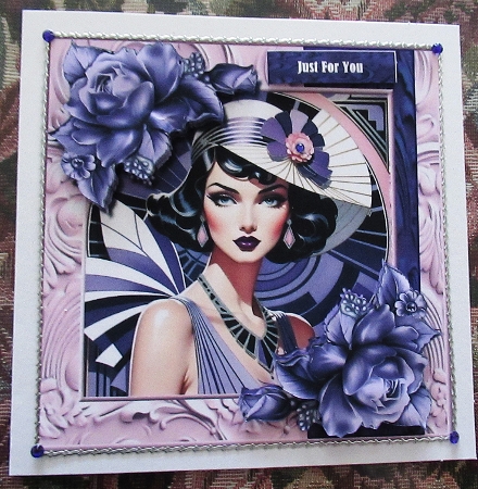 Art Deco Lady in Purple  Mini Kit by Wendy De Winter