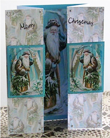 Santa is on His Way Double Foldback by Wendy De Winter