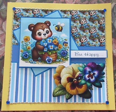 pansy bear by Wendy De Winter