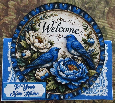 New Home 7 x 7 Shaped Card by Wendy De Winter