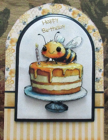 Birthday Cake Cut And Fold Card Kit-7 by Wendy De Winter