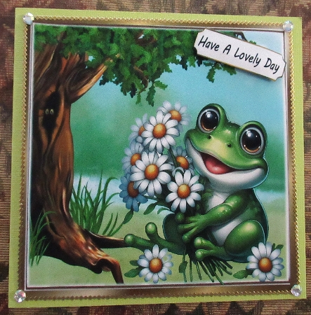 Lovely Woodland And Frog 8x8 (three) by Wendy De Winter