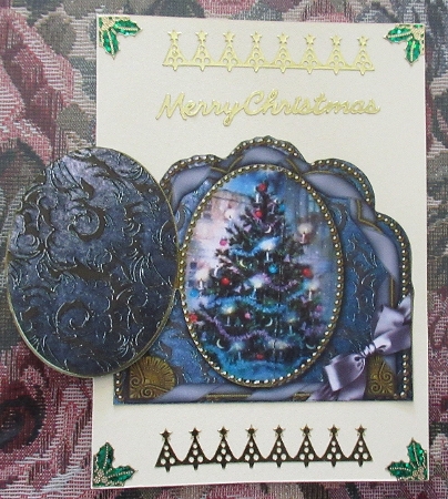 How My Tree Looks Ornate Scalloped Picture and Locket by Wendy De Winter