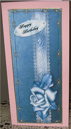 Blue Rose Dl by Wendy De Winter