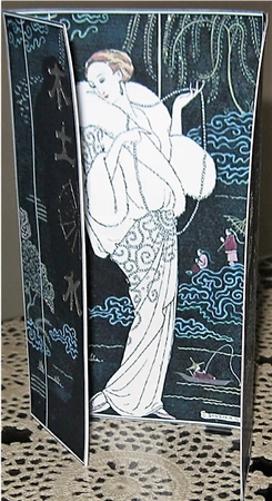 Coat & Dress 1913 Gatefold Card by Wendy De Winter