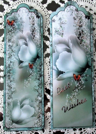 Tulips and Lace Bookmarks and Gift Pocket by Wendy De Winter