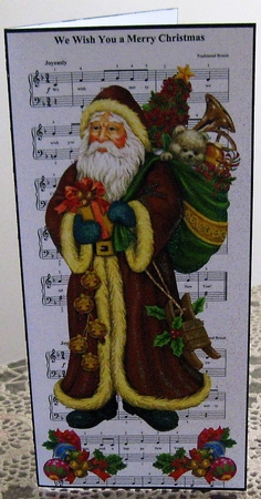 Voucher Card - Vintage Santa by Wendy De Winter