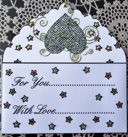 Green Heart Gift Money Wallet by Wendy De Winter