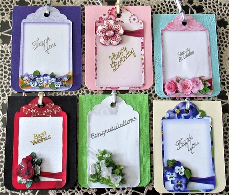 Floral Sentiment Tags by Wendy De Winter