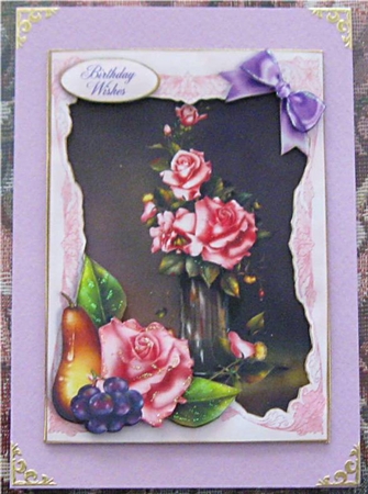 Classical Roses - 3D Single Sheet Kit by Wendy De Winter