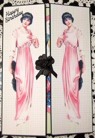 Gatefold Card - Edwardian Ladies by Wendy De Winter