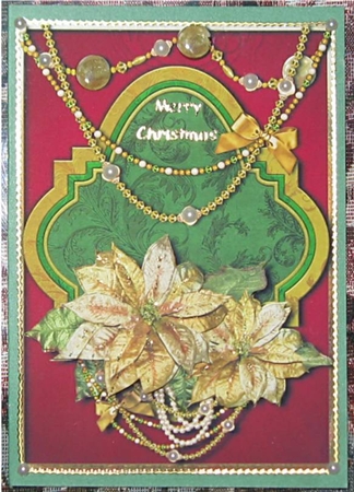 Golden Poinsettia Christmas by Wendy De Winter