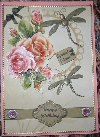 Dragon Flies and Roses by Wendy De Winter