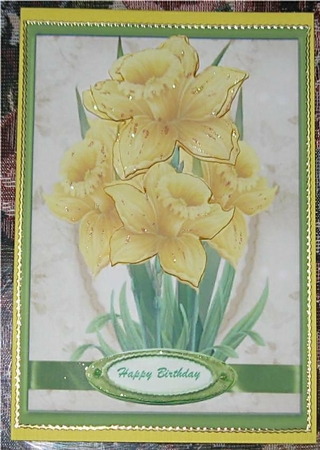 Lovely Daffodill's Standing Proud A5 by Wendy De Winter