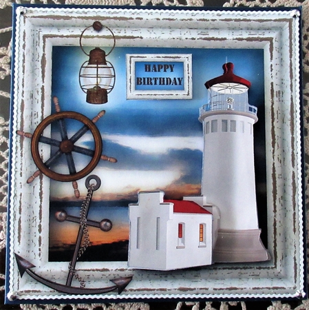 The Lighthouse Father's Day or Birthday Card by Wendy De Winter
