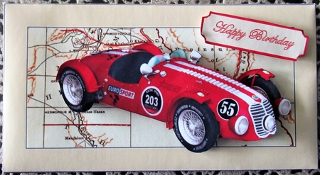 Red Racer Money Wallet by Wendy De Winter