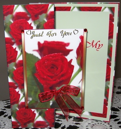 Red Rose Fold Back by Wendy De Winter