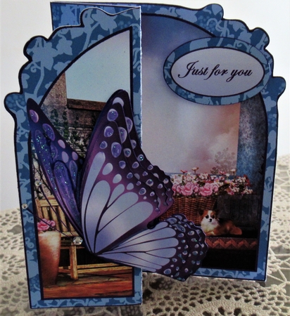 Butterfly Fold Back on the Terrace by Wendy De Winter