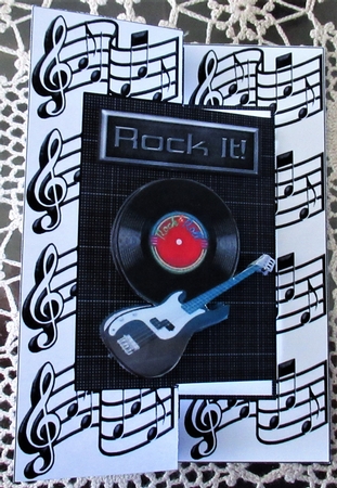 Lets Rock It Fold Back Card by Wendy De Winter