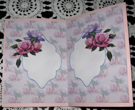 Belle Epoque Roses Insert Blank by Wendy De Winter