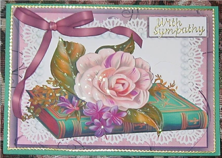 Lovely Vintage Book and Flowers by Wendy De Winter