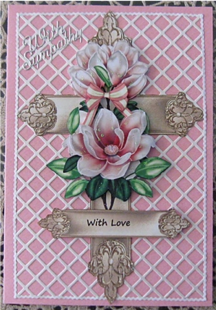 Cross & Magnolia Blossoms by Wendy De Winter
