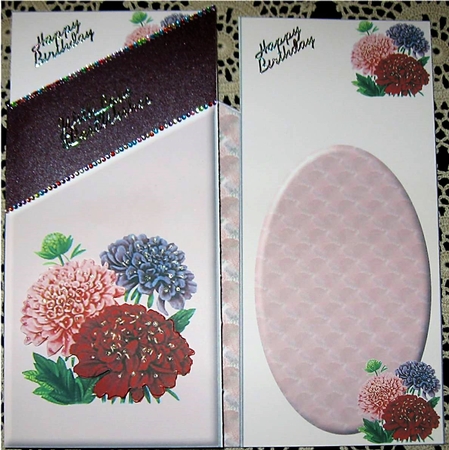 Carnation Cascade or Tri-fold Card by Wendy De Winter