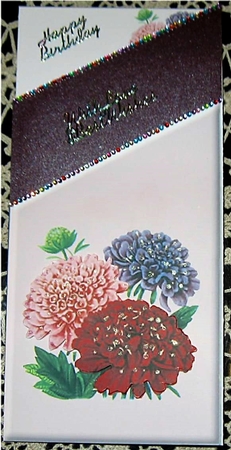 Carnation Cascade or Tri-fold Card by Wendy De Winter