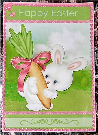Easter Bunny and Carrot by Wendy De Winter