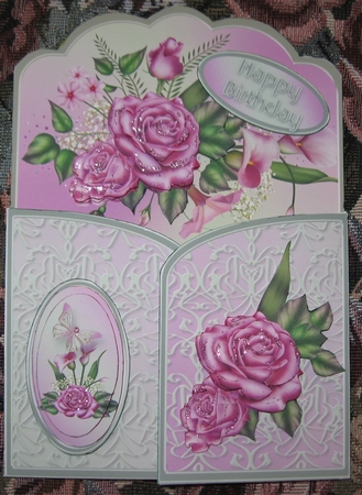 Pink Roses Gatefold Mini Kit by Wendy De Winter