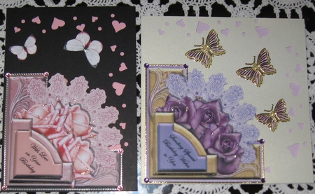 Edgy Mini Duos - Lace Fans by Wendy De Winter