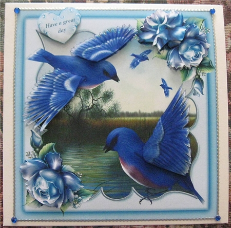 Lovely Bluebirds of Happines by Wendy De Winter