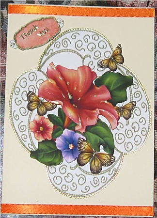 Beautiful Peach Flower Topper by Wendy De Winter