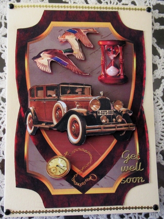 Male Card Plaque 2 by Wendy De Winter