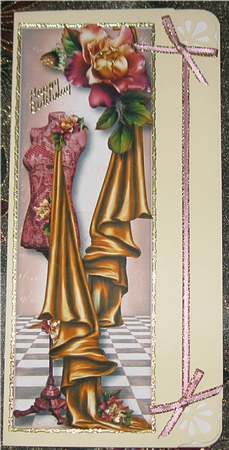Couture Mannequin & Sunset Roses Large Dl by Wendy De Winter