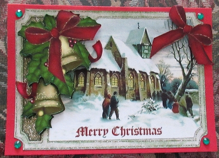 Vintage Christmas Shaped Topper by Wendy De Winter