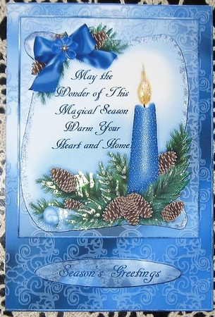 Christmas Candle Cut & Fold, Insert & Layers by Wendy De Winter