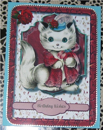 Little Miss Kitty in Her Sunday Best  by Wendy De Winter