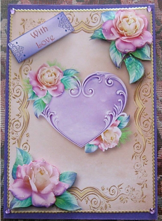 Pastel Yellow Rose Heart A5 by Wendy De Winter