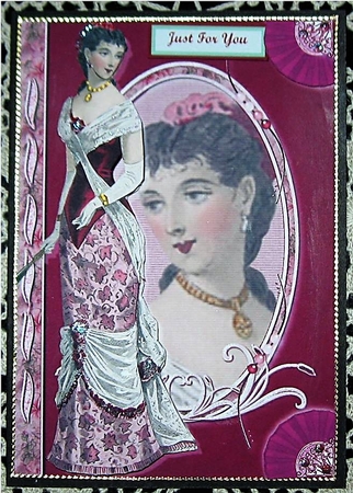 Victorian Lady in Pink Fashion Reflections by Wendy De Winter