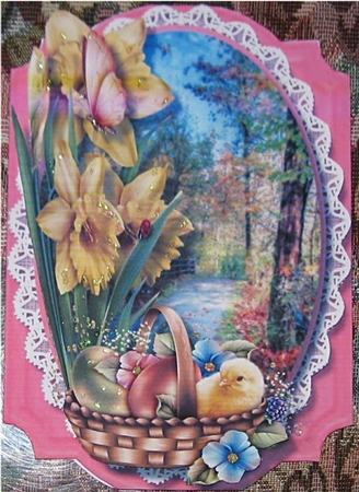 Print, Cut, and Fold ,beautiful Dafodills  by Wendy De Winter