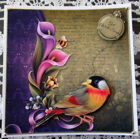 Green Finch Quick Card by Wendy De Winter