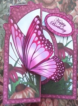 Fold Back Butterfly Kit - Coneflowers by Wendy De Winter