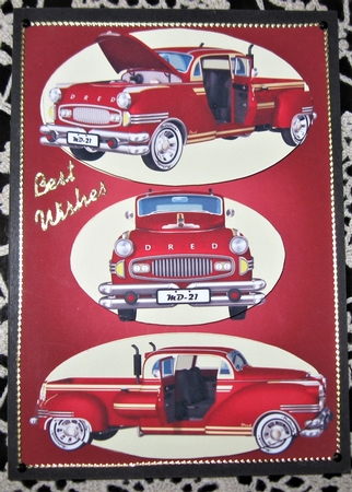 Red Retro Trucks Trio by Wendy De Winter